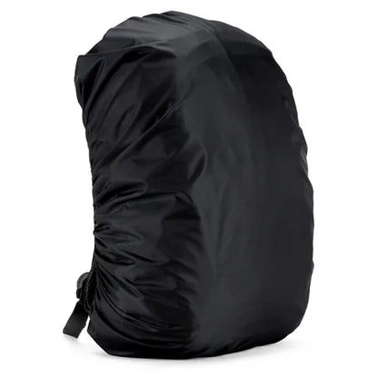 Hiking Backpack with Rain Cover - Black / 60L