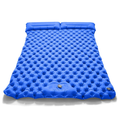 Double Inflatable Sleeping Pad - Royal Blue