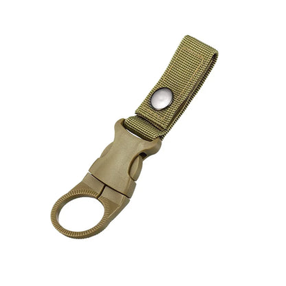 Webbing Water Bottle Clip - Khaki
