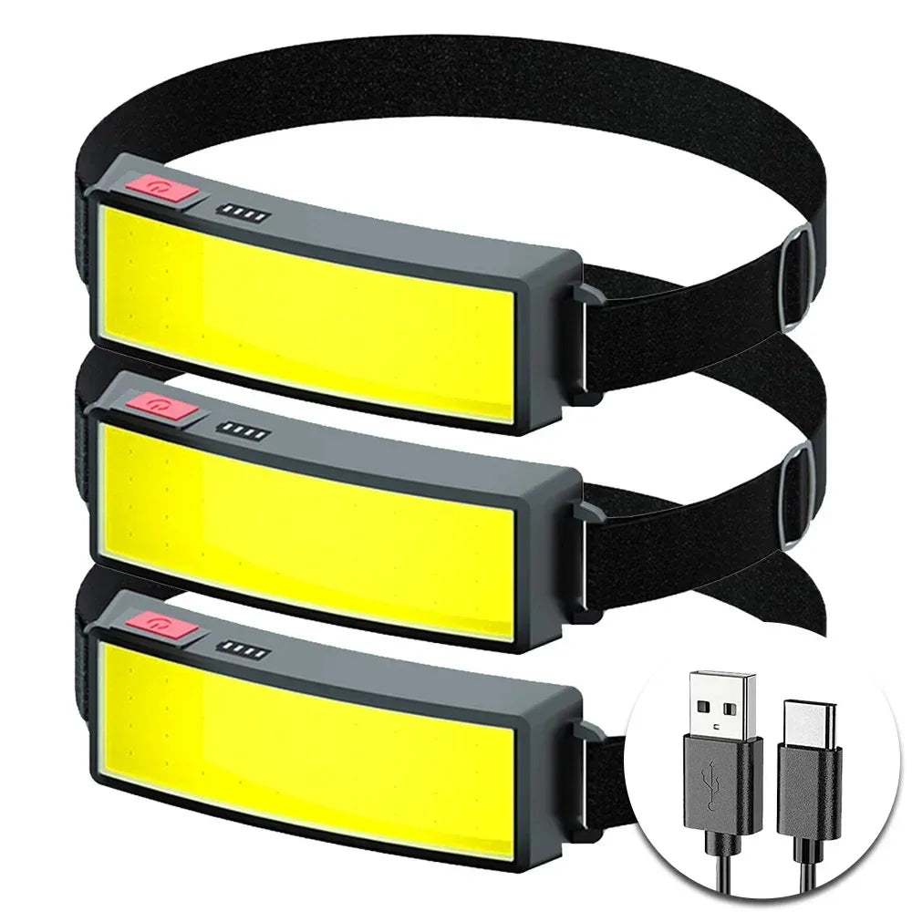 Rechargeable Wide Beam COB Headlamp
