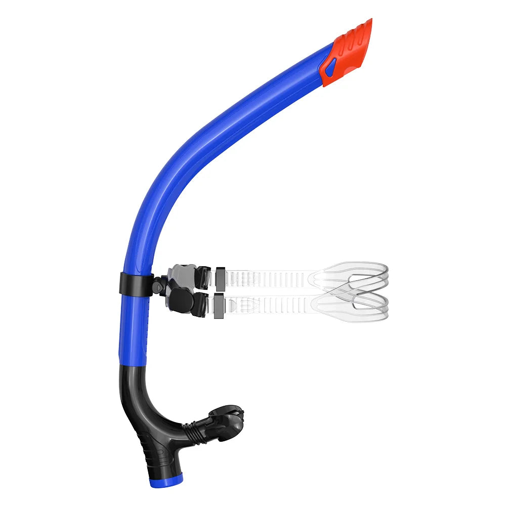 Center Mount Swim Snorkel - Blue