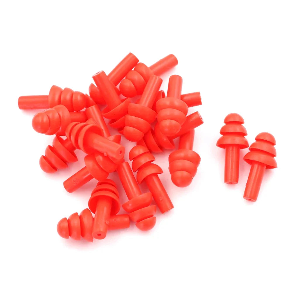 Silicone Ear Plugs - Red