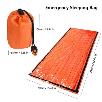 Emergency Thermal Bivy Bag - Pouch + Whistle
