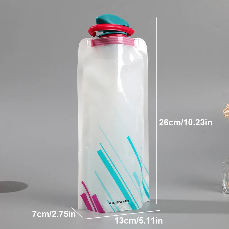 Foldable Soft Water Bottle - White