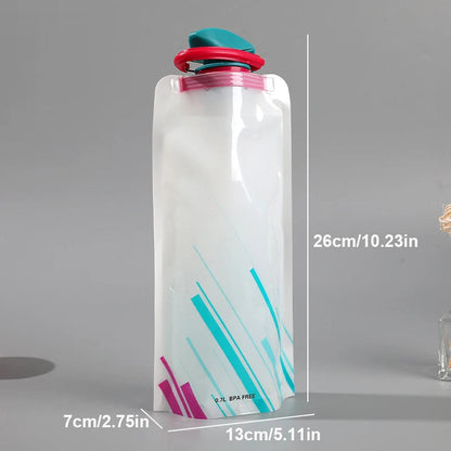 Foldable Soft Water Bottle - White