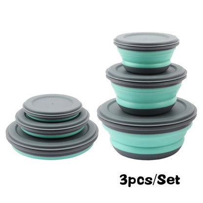 Collapsible Camping Bowl Set