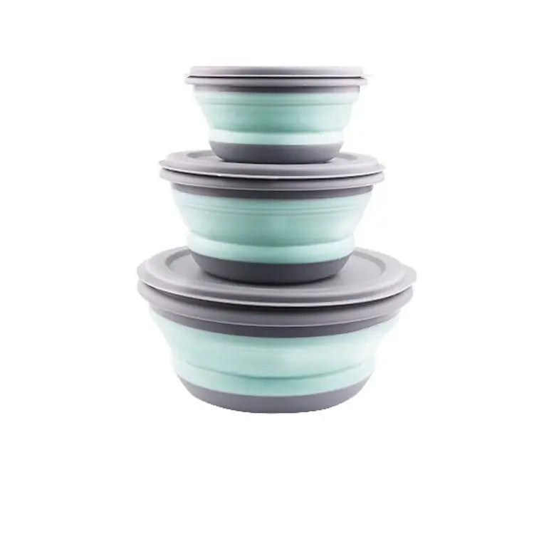 Collapsible Camping Bowl Set - Blue