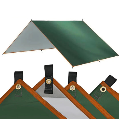 Lightweight Camping Tarp - Green / 4x4m