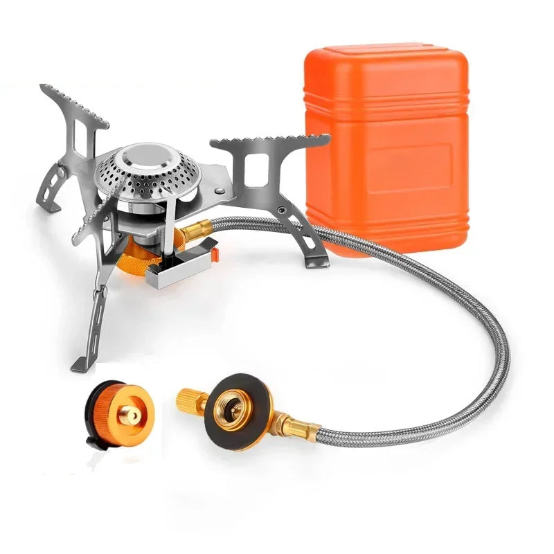 Folding Camp Stove with Hose - detail