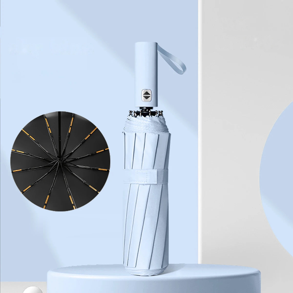 Automatic Compact Umbrella - Sky Blue