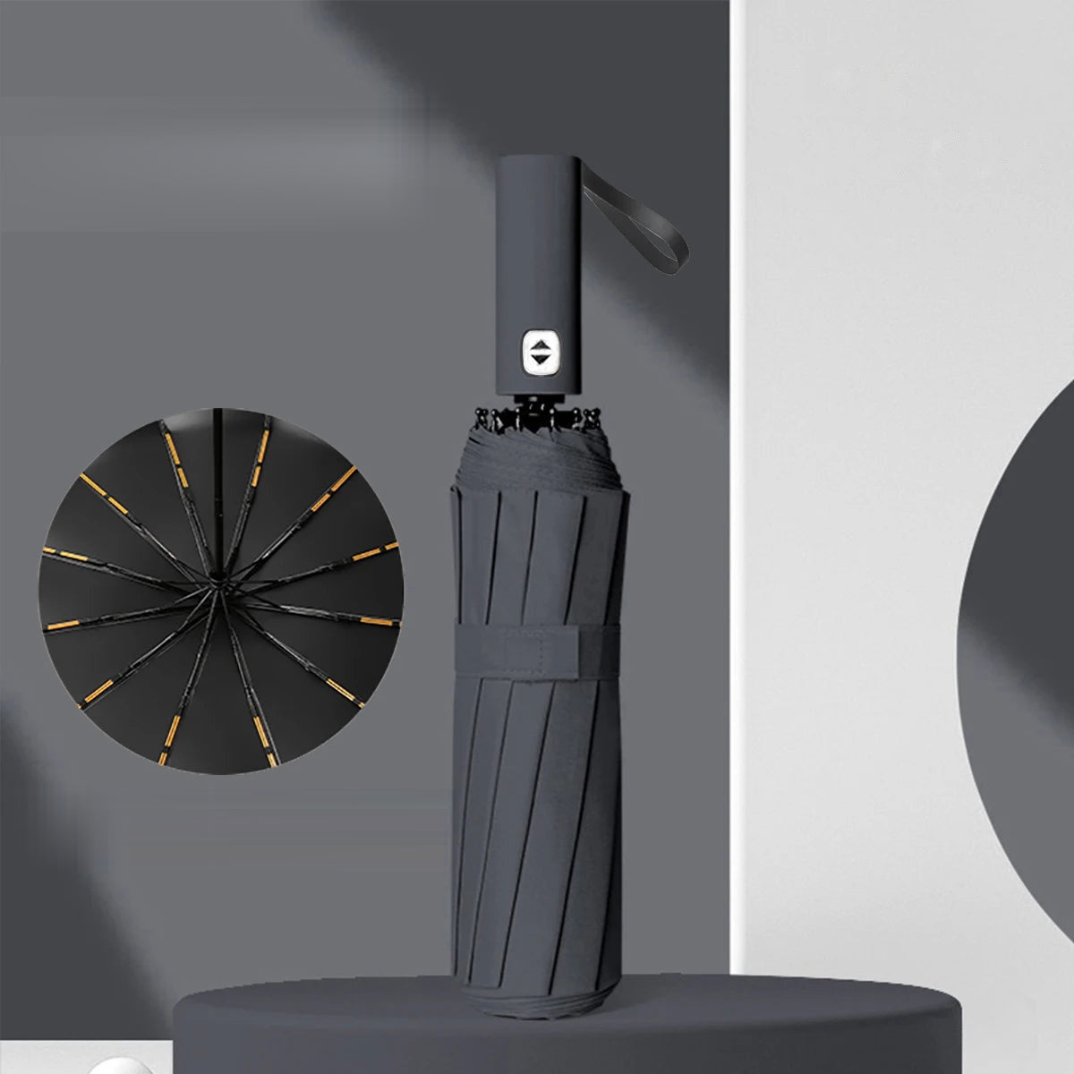 Automatic Compact Umbrella - Black