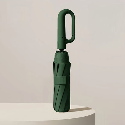 Ring Handle Automatic Umbrella - Green