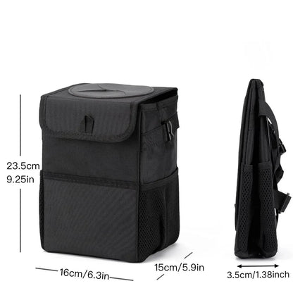 Collapsible Car Trash Bin - in use