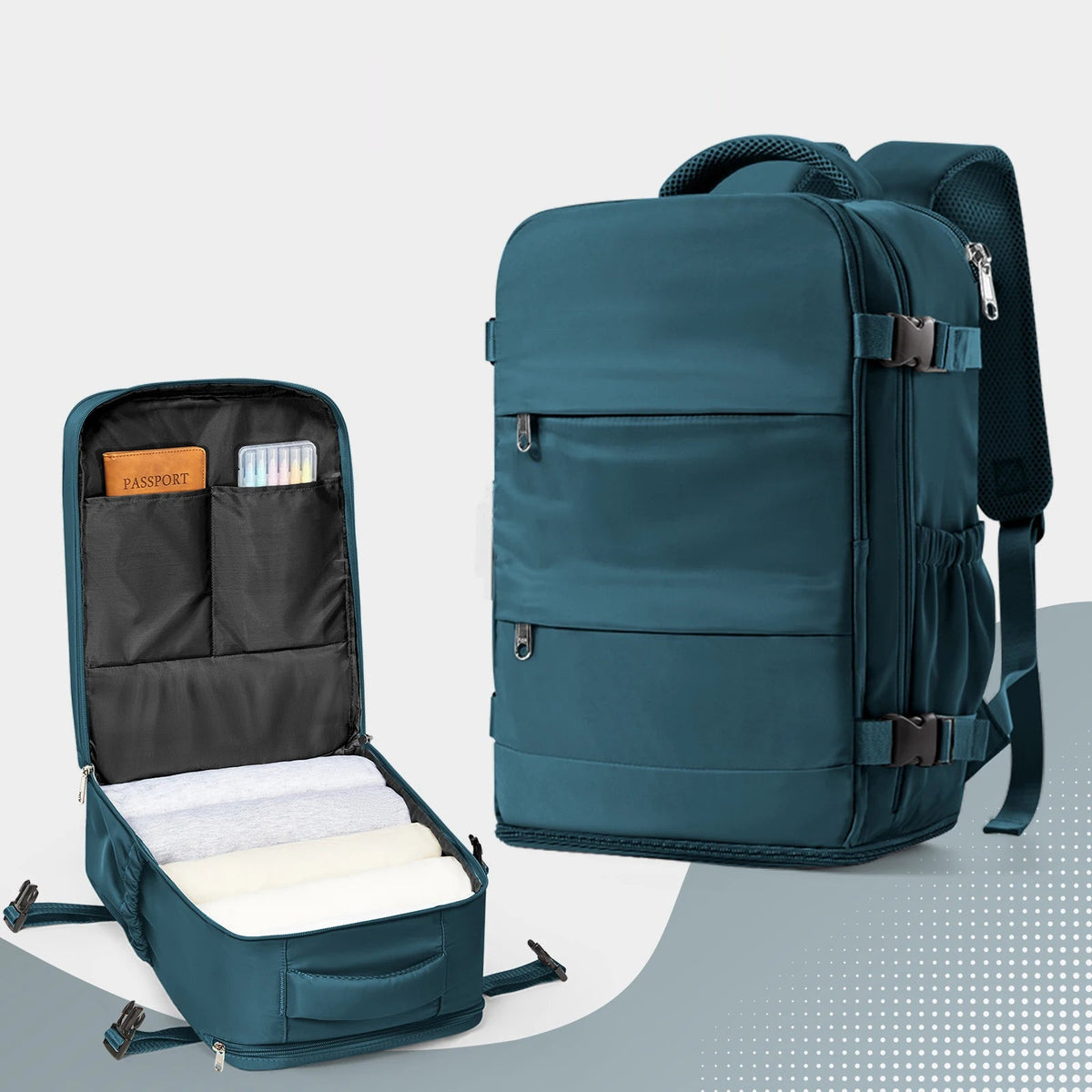 Clamshell Cabin Backpack - Blue