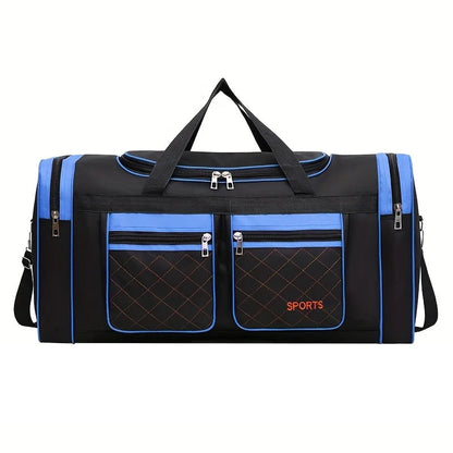 Large Travel Duffel Bag - Blue