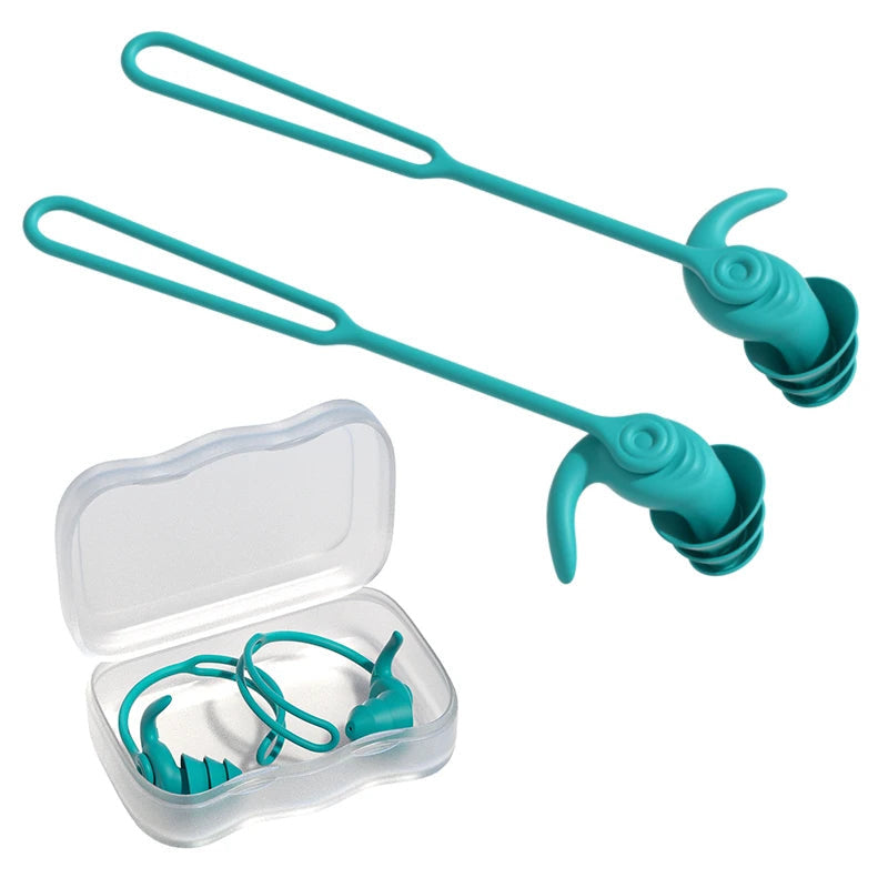 Corded Swim Ear Plugs - Teal
