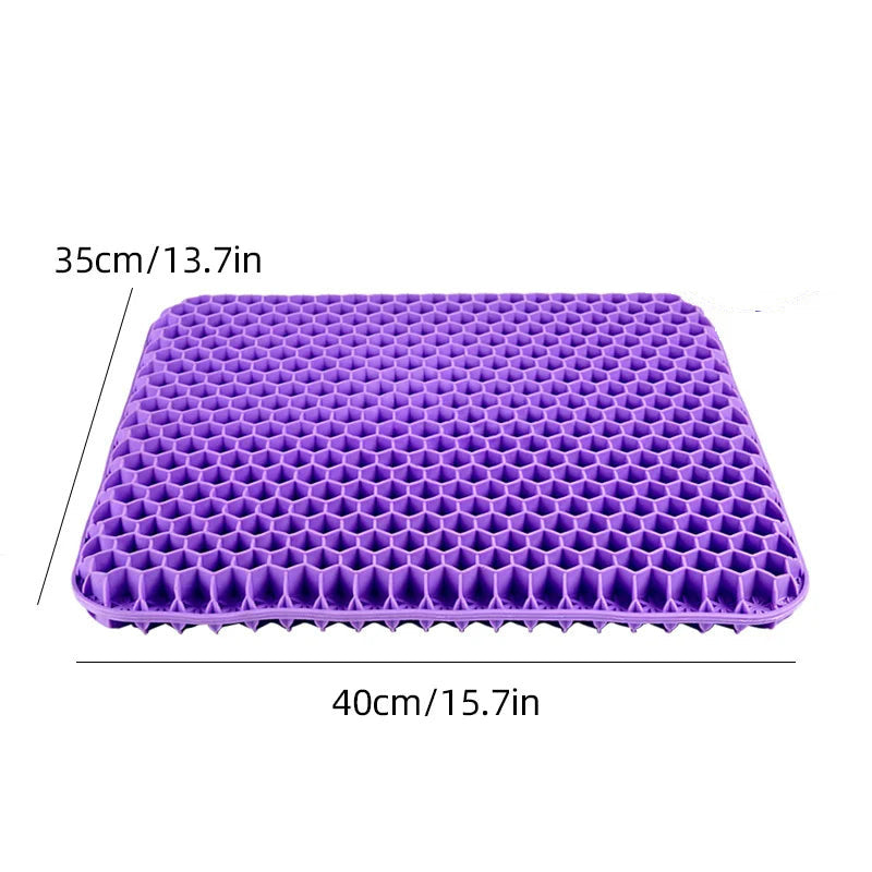 Honeycomb Gel Seat Cushion - Purple