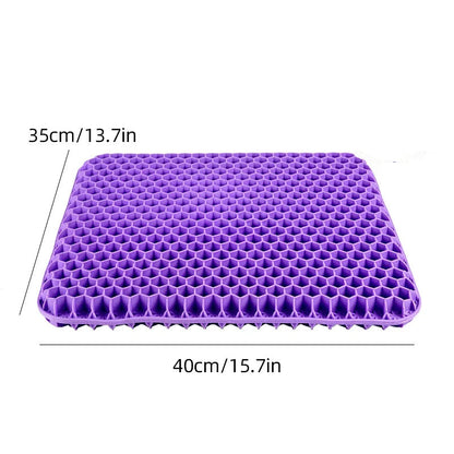 Honeycomb Gel Seat Cushion - Purple