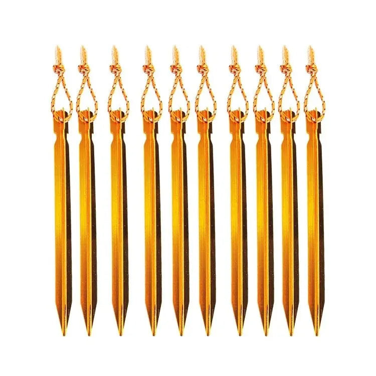 Aluminum Tent Pegs - Gold